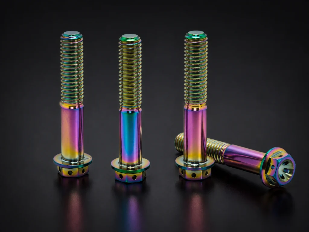 M8 × 40 × 1.25 Titanium Axle Pinch Bolts – Pack of 4