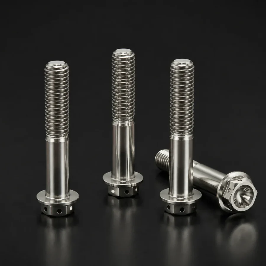 M8 × 45 × 1.25 Titanium Axle Pinch Bolts – Pack of 4