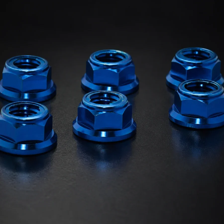 M10 × 1.25 Titanium Rear Sprocket Nuts – Pack of 6